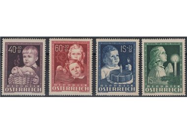 AUSTRIA 1949 Pro opere per l'infanzia 4v MH*