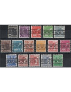 GERMANIA BIZONA 1948 Serie Lavoratori soprastampata a nastro 16v MNH**