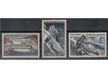 FRANCE 1956 Technical achievements (1st series) 3v MNH**