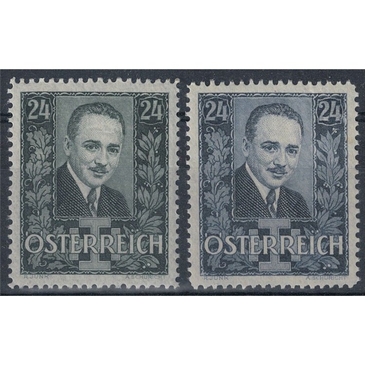 AUSTRIA 1934 Engelbert Dollfuss 2v MNH**