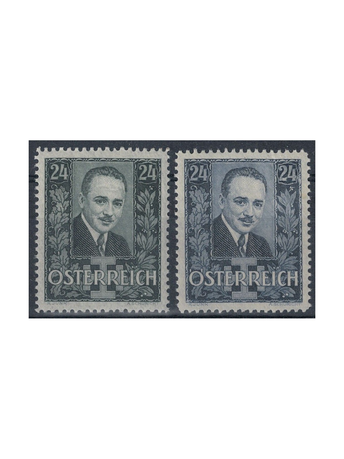 AUSTRIA 1934 Engelbert Dollfuss 2v MNH**