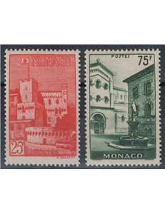MONACO 1954 Vedute del Principato 2v MNH**