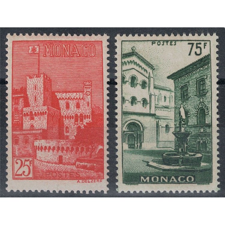 MONACO 1954 Views of the Principality 2v MNH**