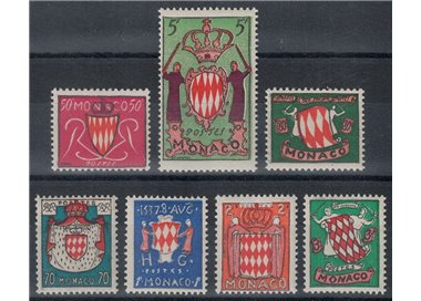 MONACO 1954 Stemmi del Principato 7v MNH**