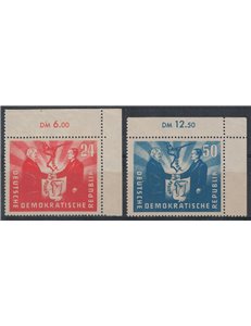 GERMANIA DDR 1951 Amicizia con la Polonia 2v MNH**