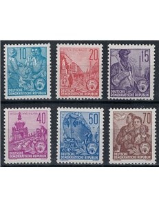 GERMANIA DDR 1955 Nuovo piano quinquennale 6v MNH**