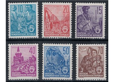 GERMANY DDR 1955 New Five-Year Plan 6v MNH**