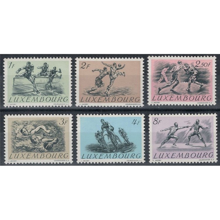 LUXEMBOURG 1952 Helsinki Olympics 6v MNH**