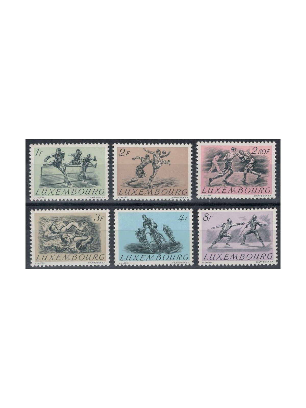 LUXEMBOURG 1952 Helsinki Olympics 6v MNH**