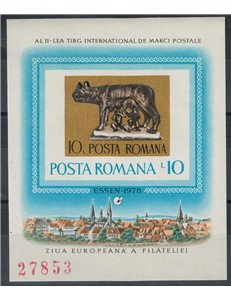ROMANIA 1978 Philatelic Exhibition s/s MNH**