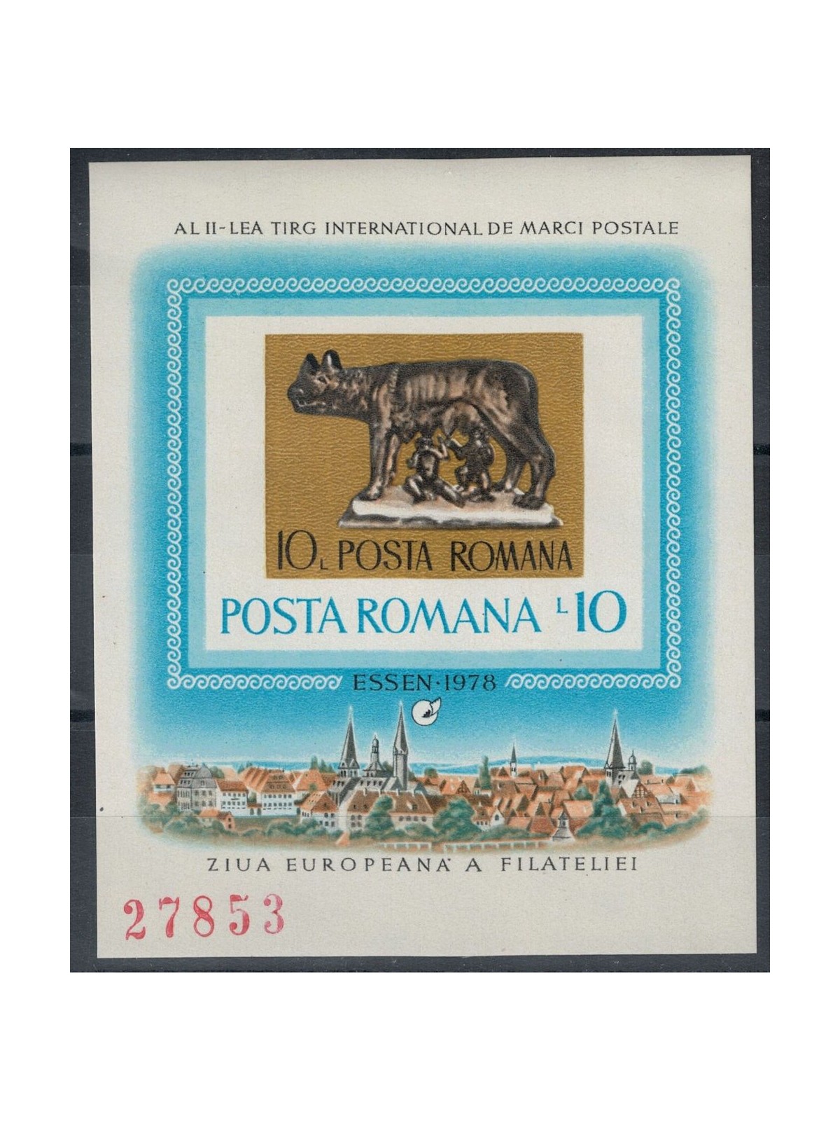ROMANIA 1978 Philatelic Exhibition s/s MNH**