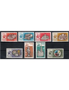 HUNGARY 1958 World Exhibition, airmail 8v MNH**