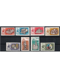 HUNGARY 1958 World Exhibition, Airmail (ND) 8v MNH**