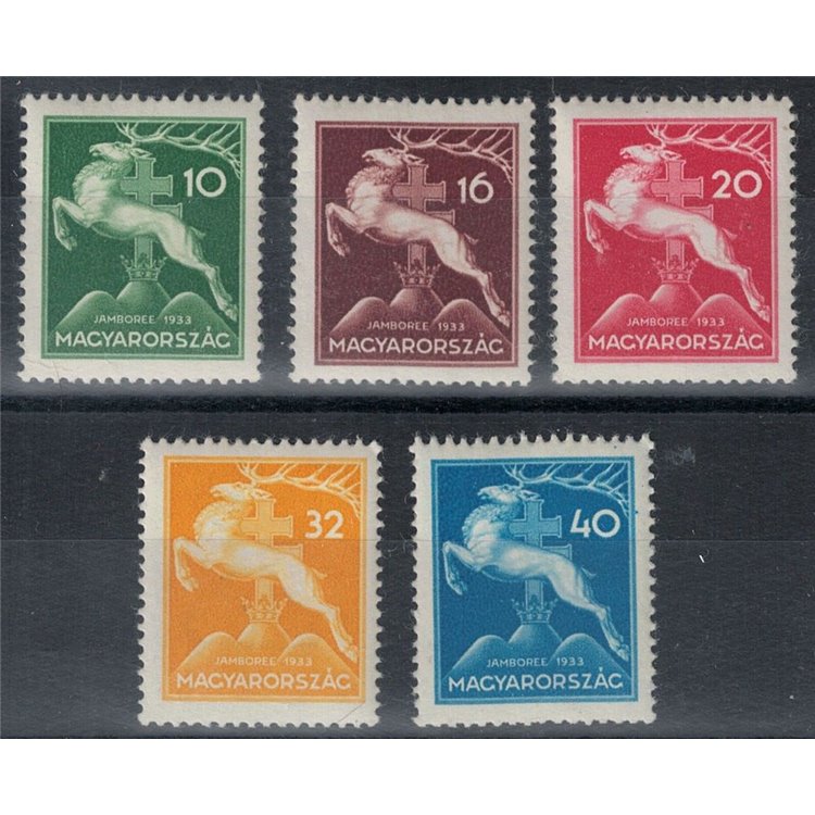 UNGHERIA 1933 Jamboree dello Scautismo 5v MNH**