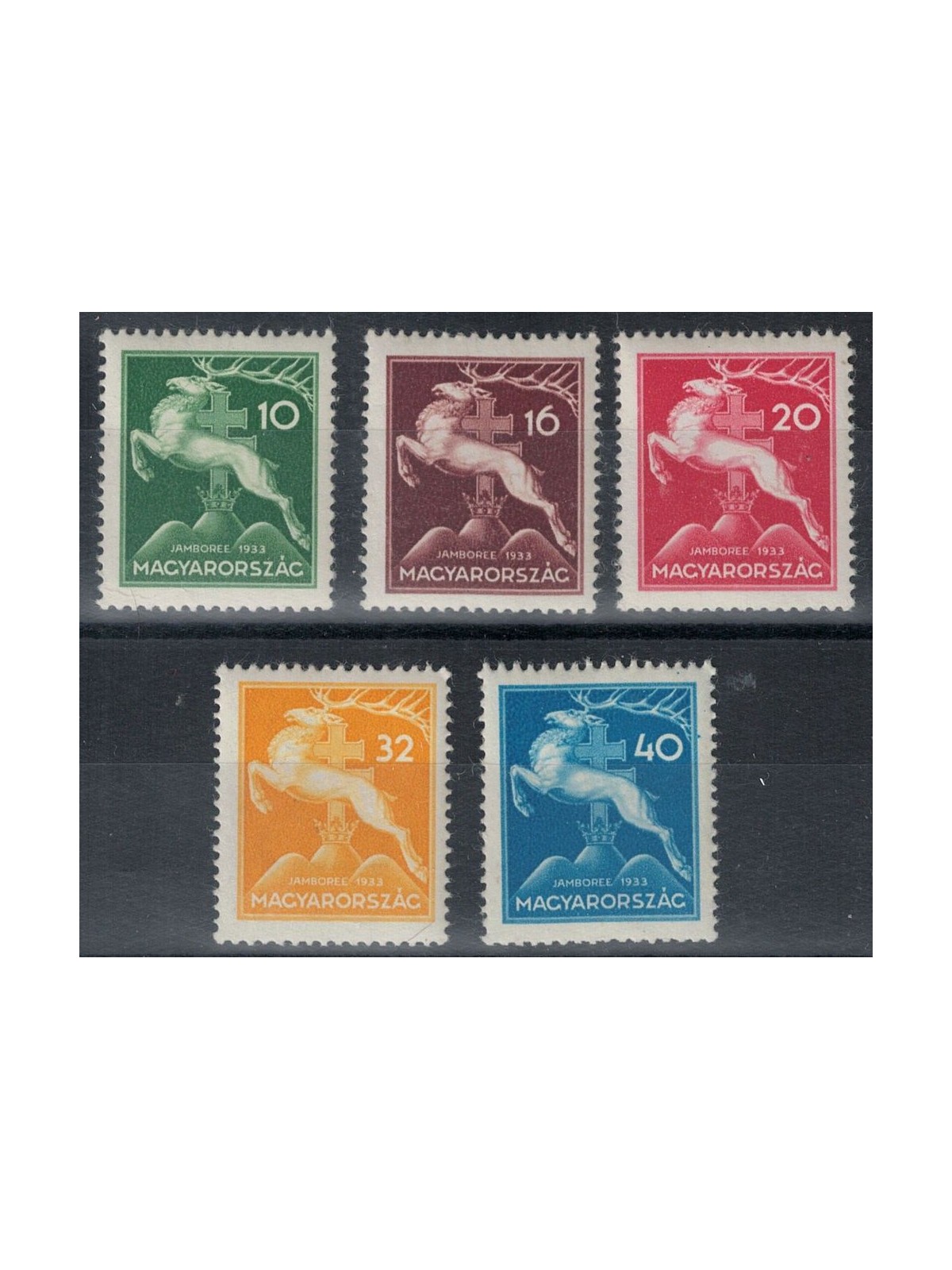 HUNGARY 1933 Scouting Jamboree 5v MNH**