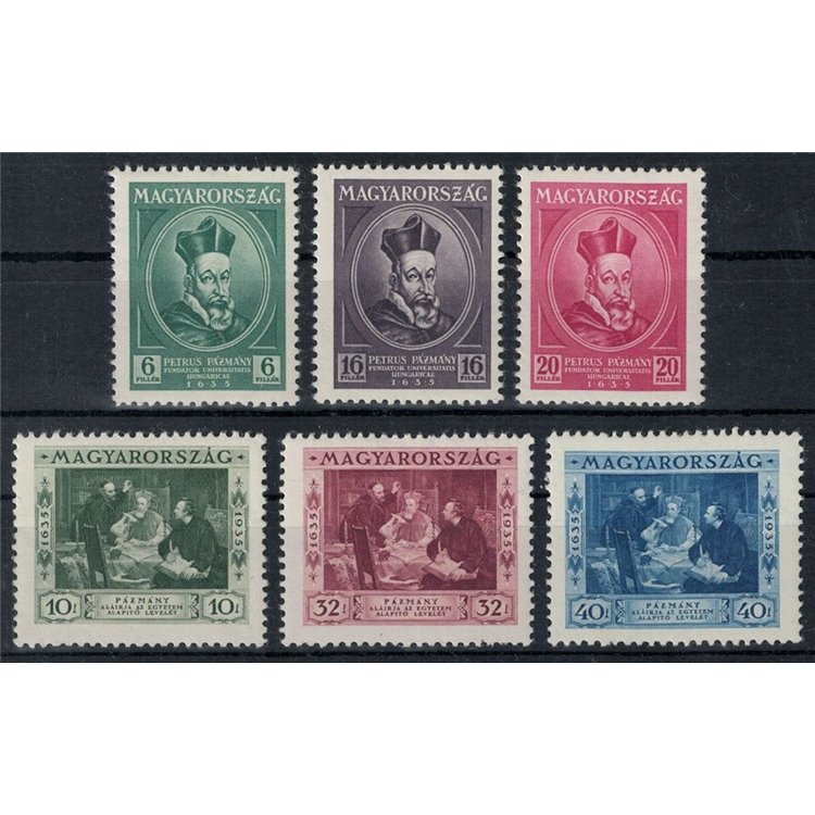 HUNGARY 1935 Pázmány Péter Catholic University 6v MNH**