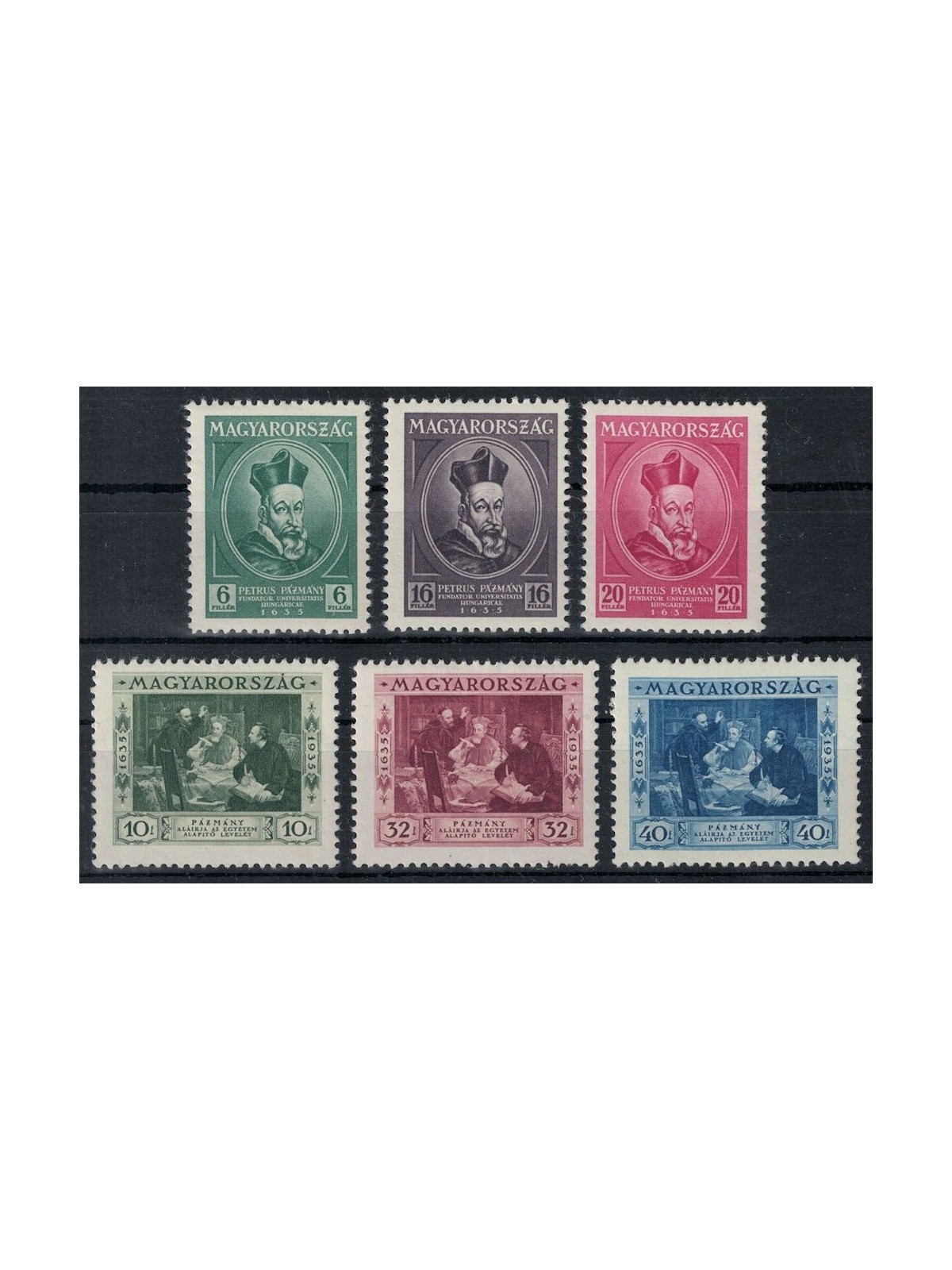 HUNGARY 1935 Pázmány Péter Catholic University 6v MNH**