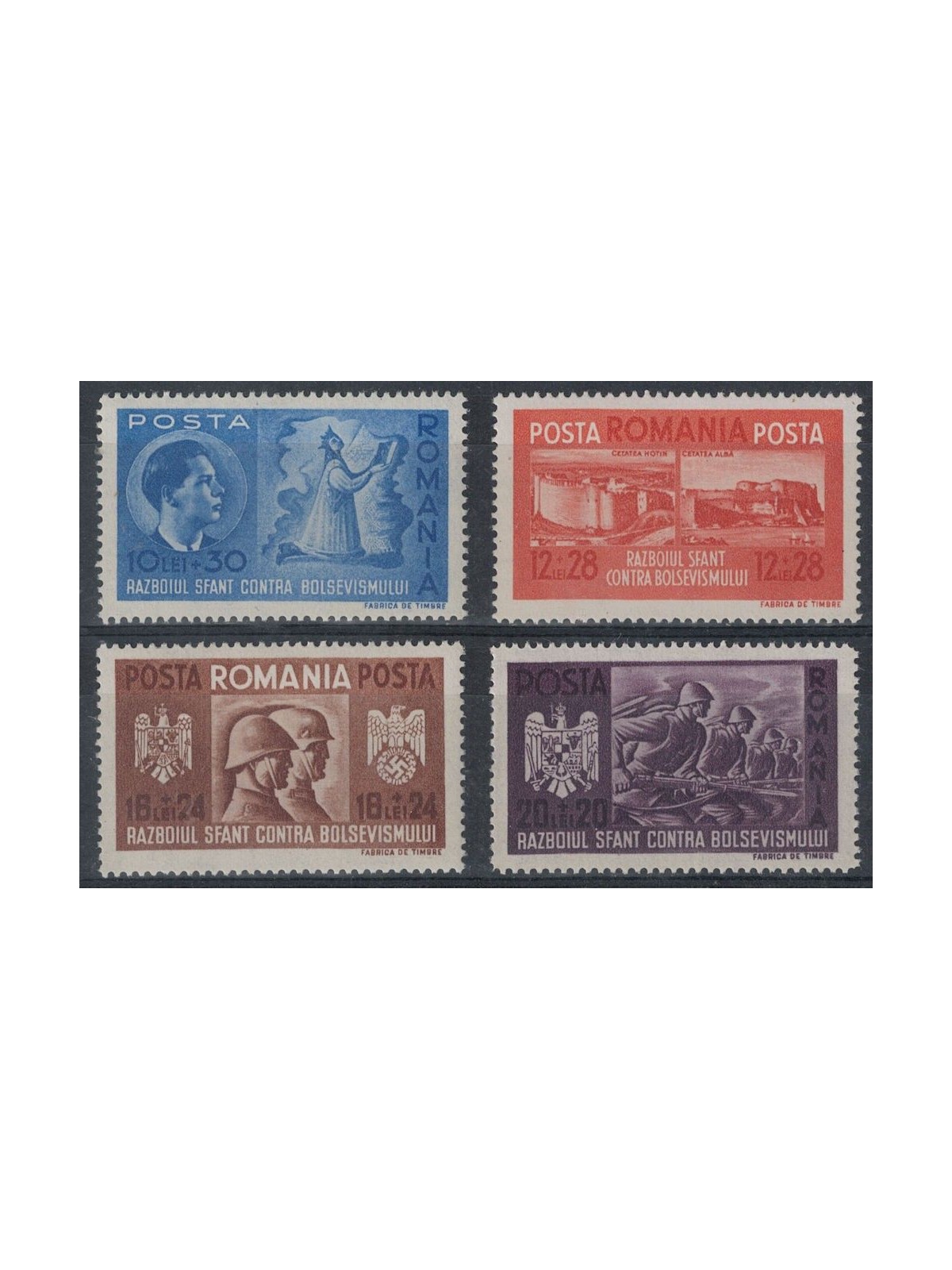 ROMANIA 1941 Fratellanza d'armi 4v MNH**