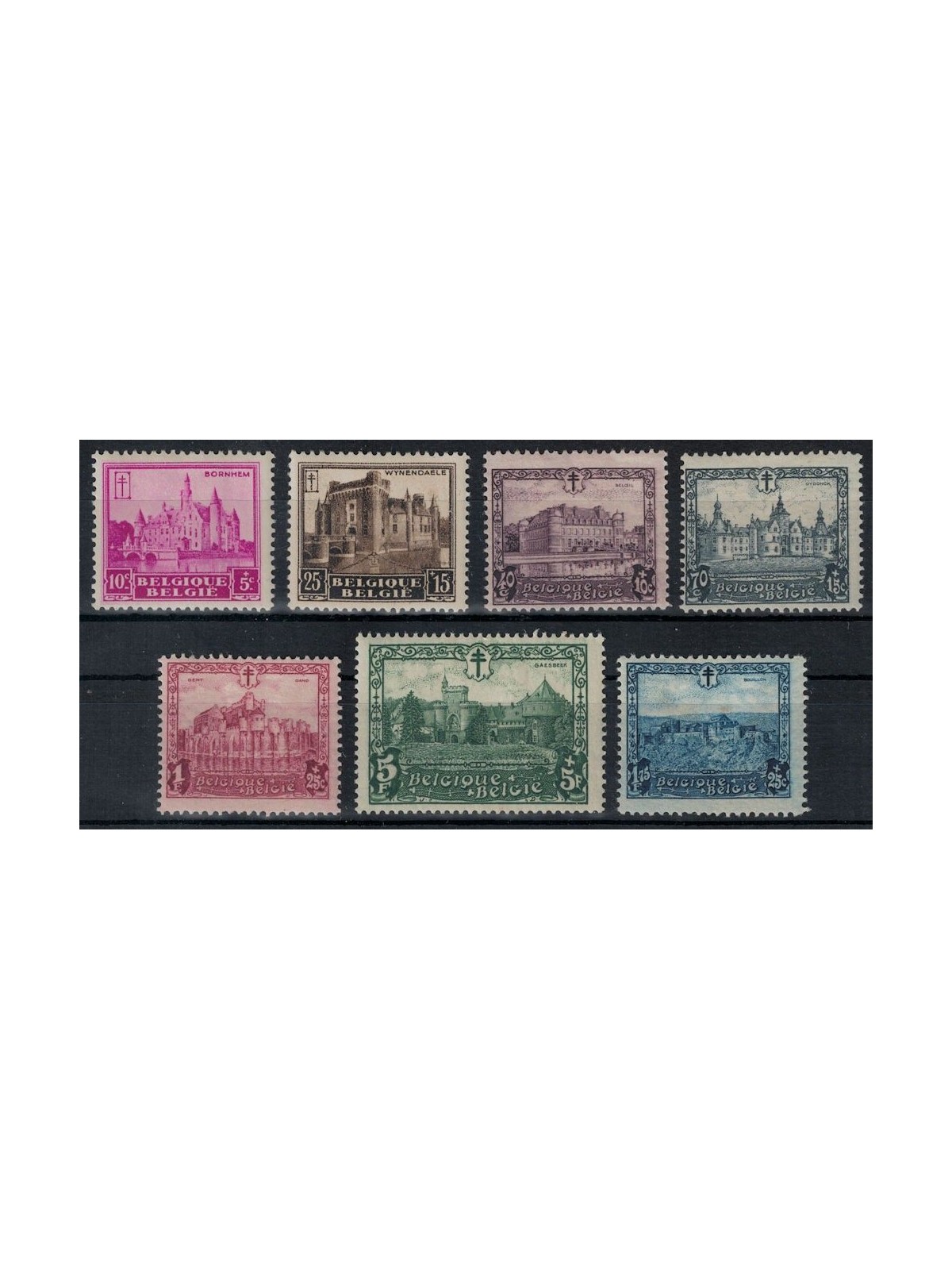 BELGIO 1930 Pro opere antitubercolari 7v MH*