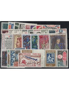 FRANCE 1964 Complete Year 31v MNH**