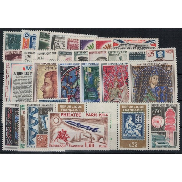 FRANCIA 1964 Annata completa 31v MNH**