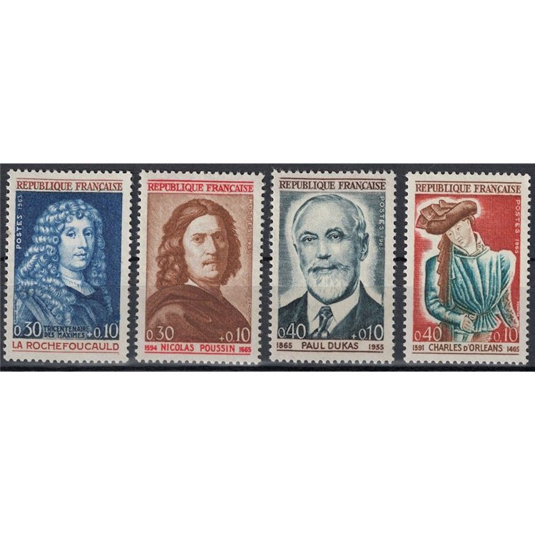 FRANCE 1965 Pro Red Cross 4v MNH**