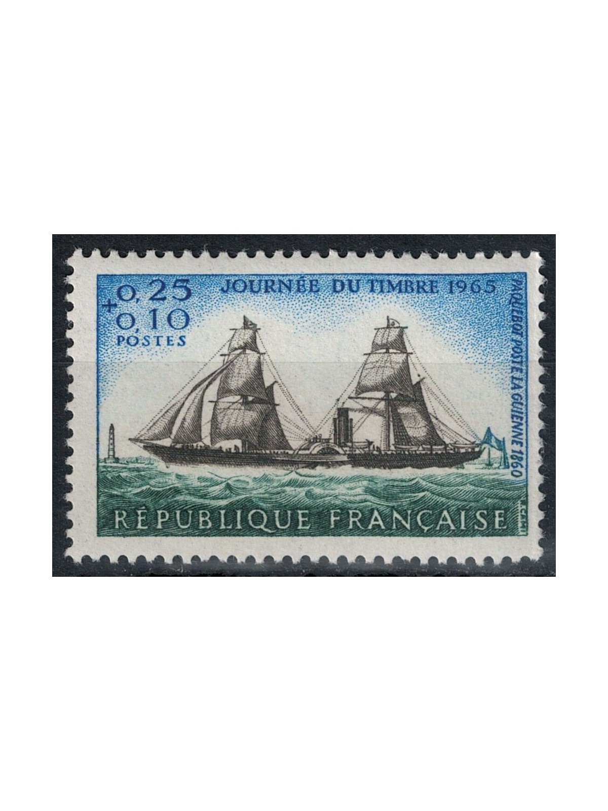 FRANCE 1965 Stamp Day MNH**
