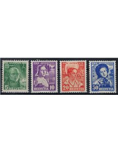 SWITZERLAND 1936 Pro Juventute 4v MNH**