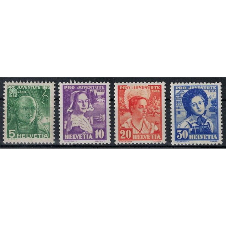 SVIZZERA 1936 Pro Juventute 4v MNH**