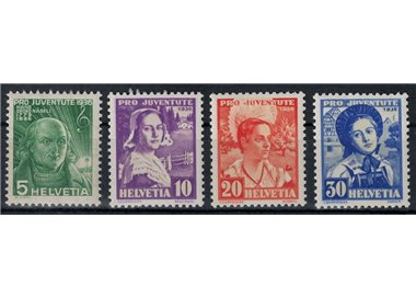 SWITZERLAND 1936 Pro Juventute 4v MNH**