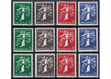 SWITZERLAND 1939 Opening of the National Exhibition 12v MNH**