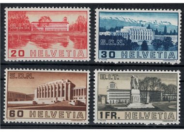 SWITZERLAND 1938 Palace SDN and BIT 4v MNH**
