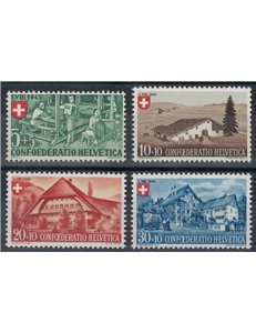 SVIZZERA 1945 Pro Patria 4v MNH**