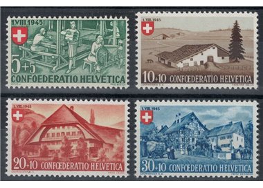 SWITZERLAND 1945 Pro Patria 4v MNH**