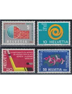 SWITZERLAND 1961 Propaganda series 4v MNH**