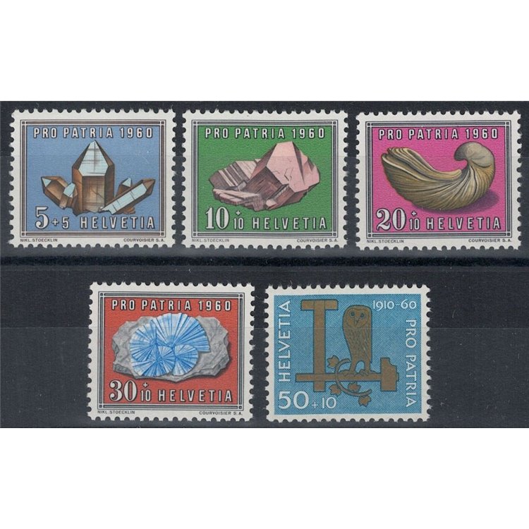 SWITZERLAND 1960 Pro Patria 5v MNH**
