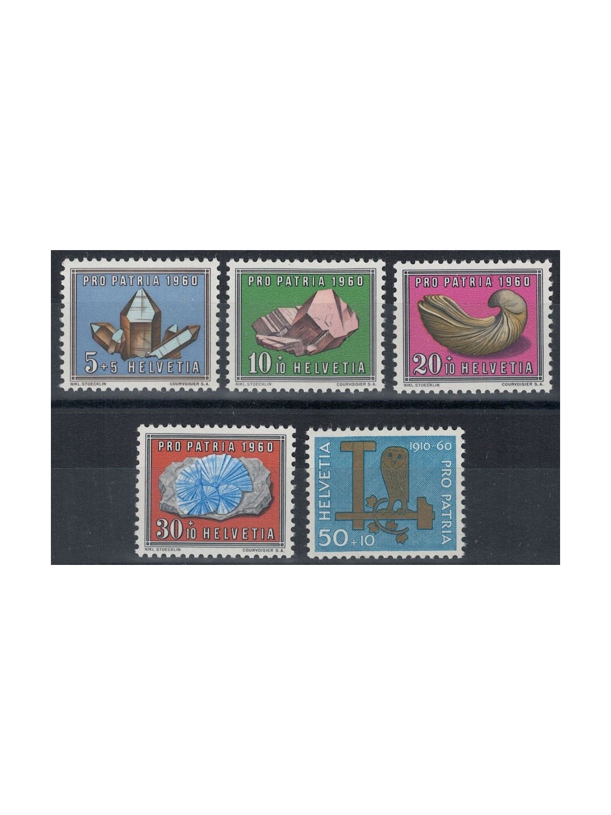 SWITZERLAND 1960 Pro Patria 5v MNH**