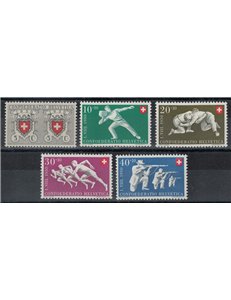 SVIZZERA 1950 Pro Patria 5v MNH**