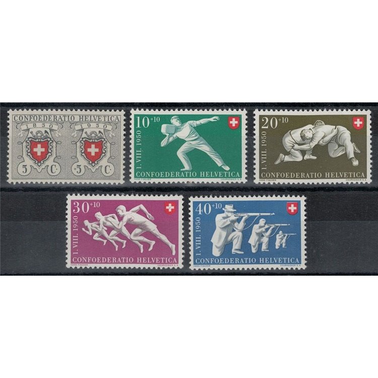 SVIZZERA 1950 Pro Patria 5v MNH**