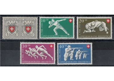 SVIZZERA 1950 Pro Patria 5v MNH**