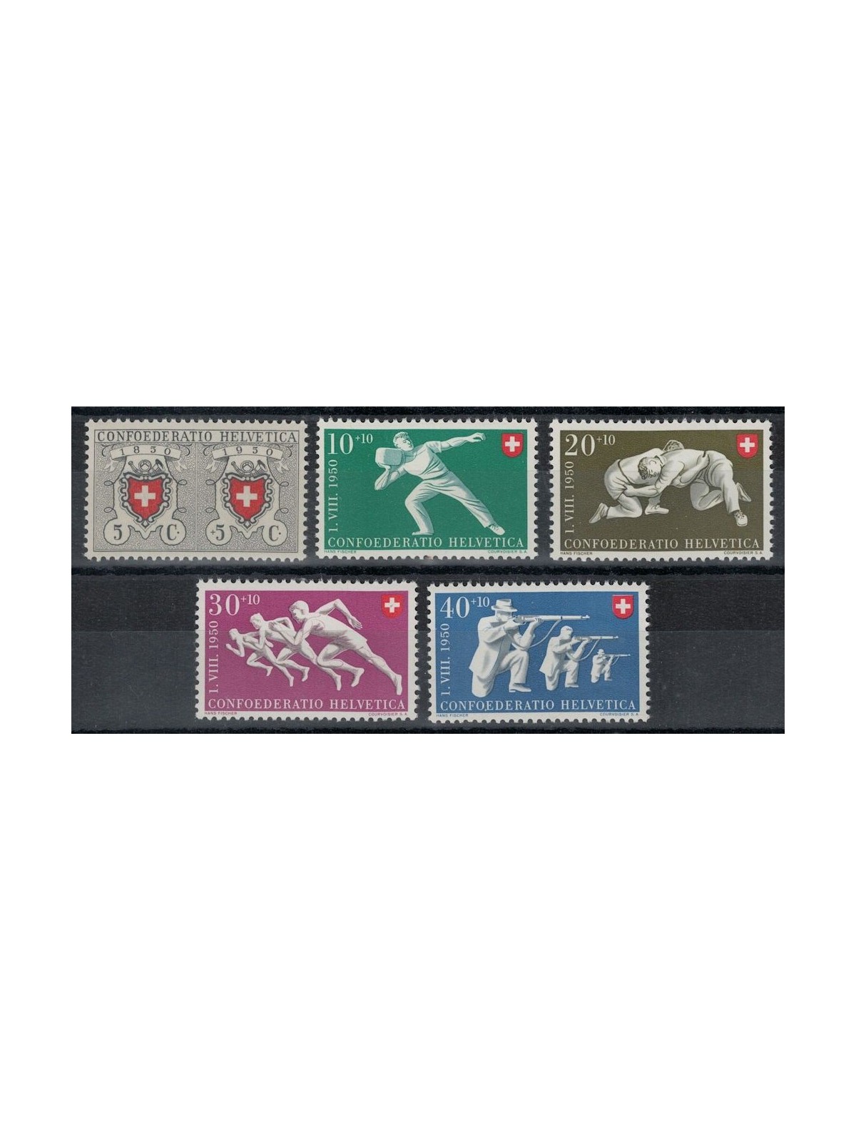 SWITZERLAND 1950 Pro Patria 5v MNH**