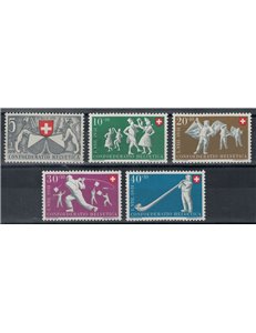 SVIZZERA 1951 Pro Patria 5v MNH**