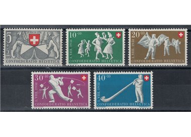 SWITZERLAND 1951 Pro Patria 5v MNH**