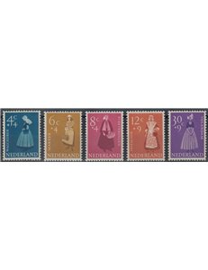 NETHERLANDS 1958 Charity, summer series, regional costumes 5v MNH**