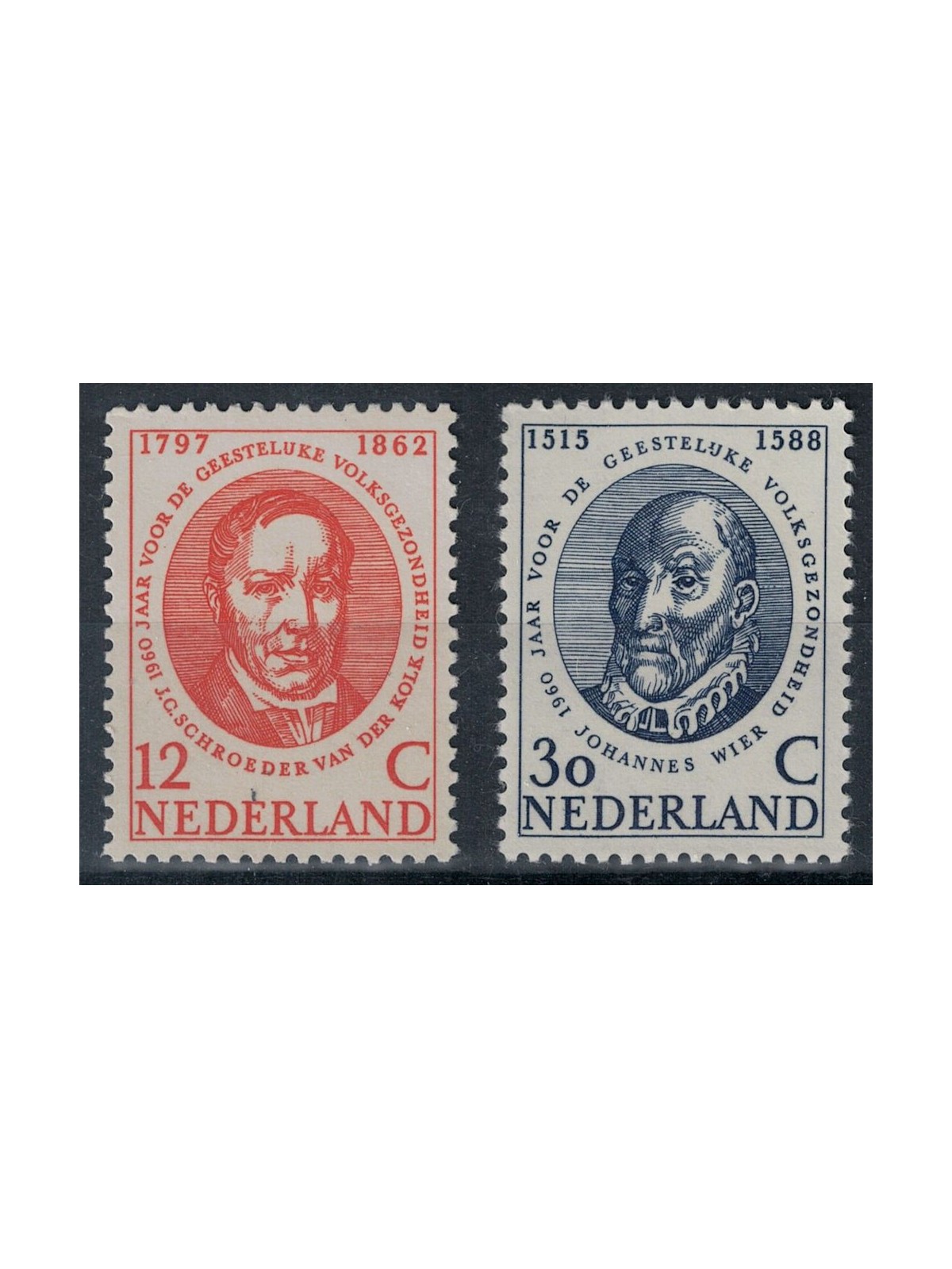 OLANDA 1960 Anno della sanità mentale 2v MNH**