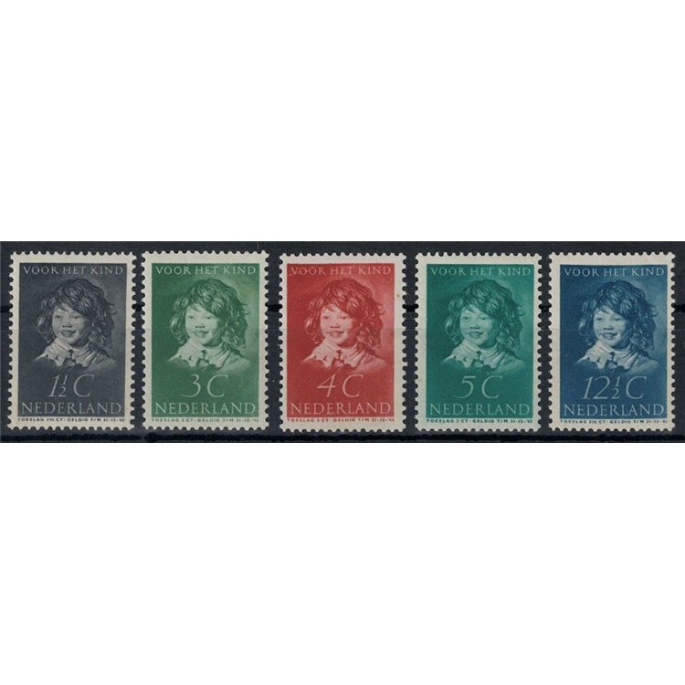 HOLLAND 1937 Pro childhood 5v MNH**