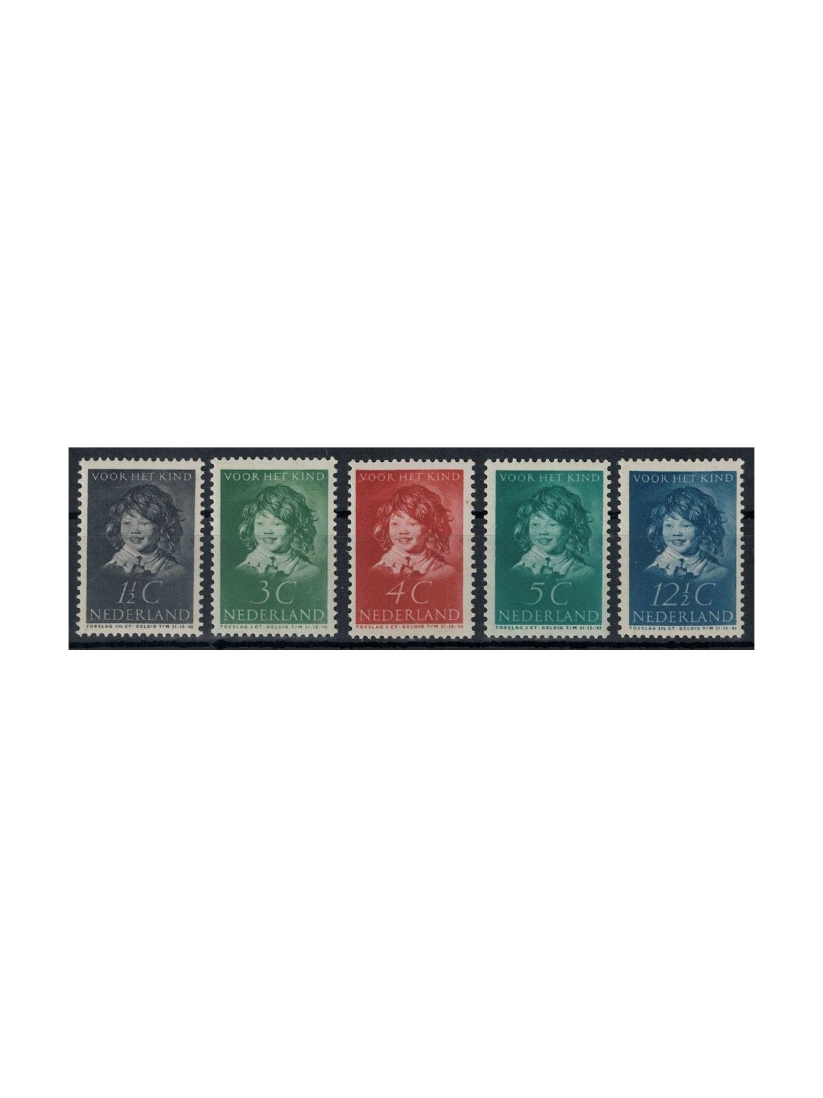 HOLLAND 1937 Pro childhood 5v MNH**