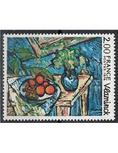 FRANCIA 1976 Arte (M. Vlaminck, Natura morta) MNH**