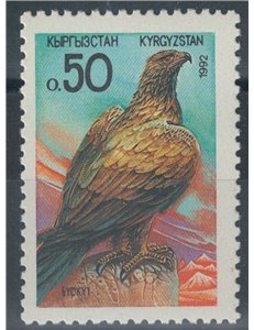 KYRGYZSTAN 1992 Fauna, eagle MNH**