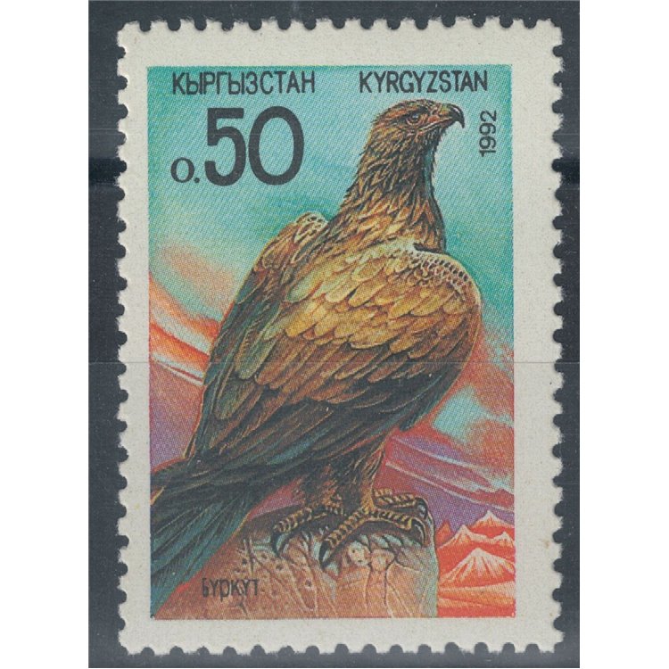 KIRGHIZISTAN 1992 Fauna, aquila MNH**